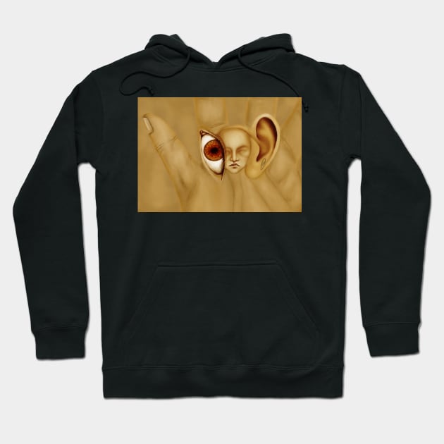 Hear, See, Speak - digital painting version 1 Hoodie by dangerbeforeyou